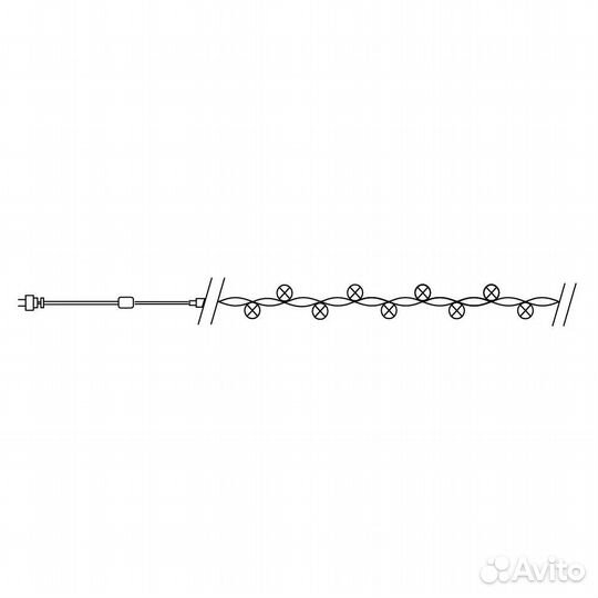 Светодиодная гирлянда 60 метров CL08 5000К 32321