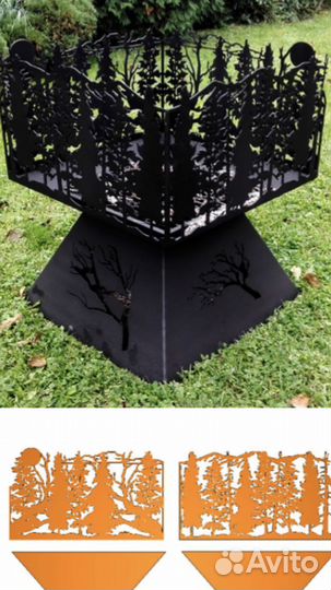 Мангал, походная печь под казан