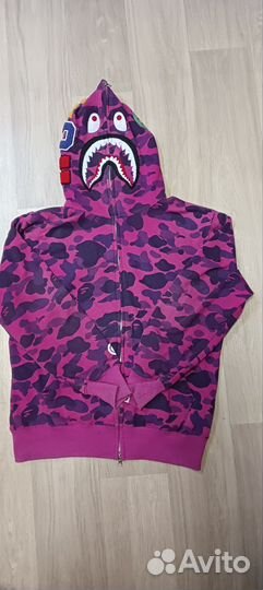 Зип худи bape shark