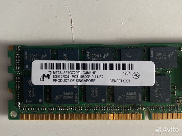 Оперативная память mt36jsf1g72pz-1g4m1hf