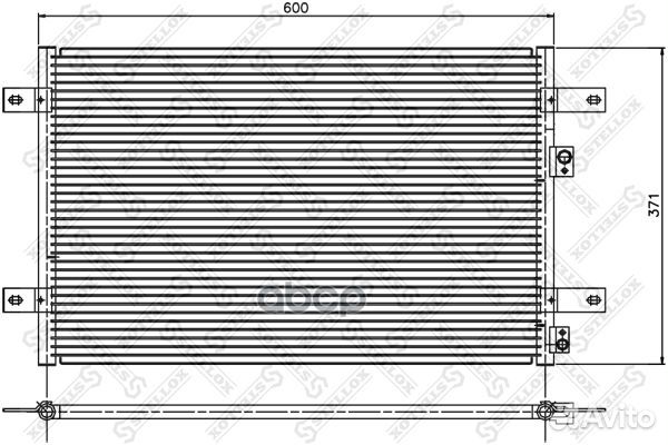 10-45310-SX радиатор кондиционера VW Sharan, F