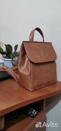 Рюкзак женский, кожанный, ручная работа