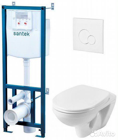 Инсталляция и подвесной унитаз. Комплект