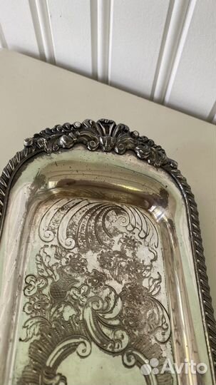 Антикварный поднос. Старый Шеффилд