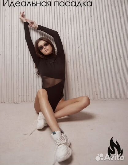 Боди женский черный