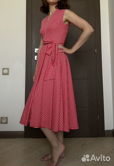 Сарафан в горошек