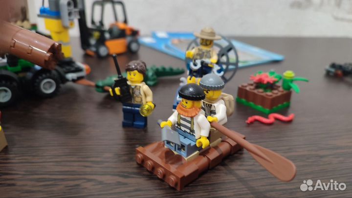 Lego City два грузовика + болотная полиция (Б/у)