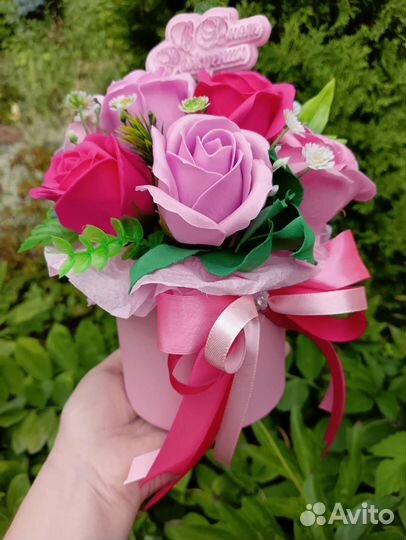 Букет из роз. Мыло ручной работы