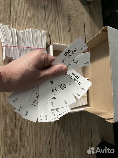 Карточки для запоминания английских слов – 1000 шт