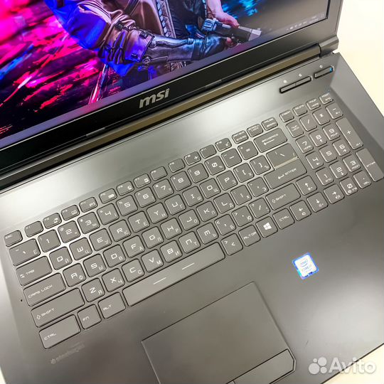 Игровой ноутбук MSI i7/GTX1050/SSD+HDD/17,3