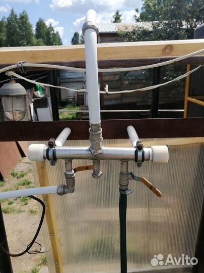 Продам кран смеситель для трубопровода от еврокуба