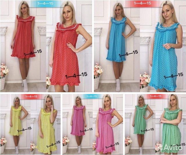 Новые женские ночные сорочки и пижамы