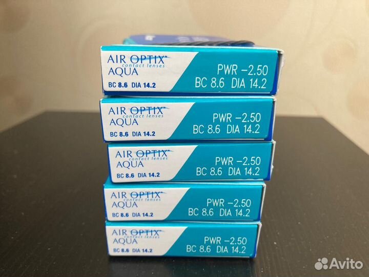 Продам линзы контактные AIR optix aqua