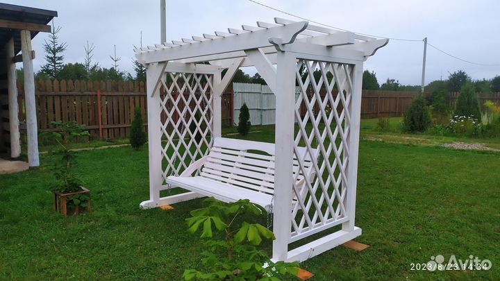 Качели садовые пергола