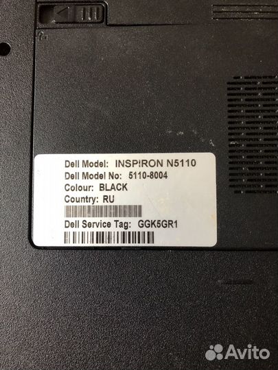 Ноутбук dell inspiron N5110