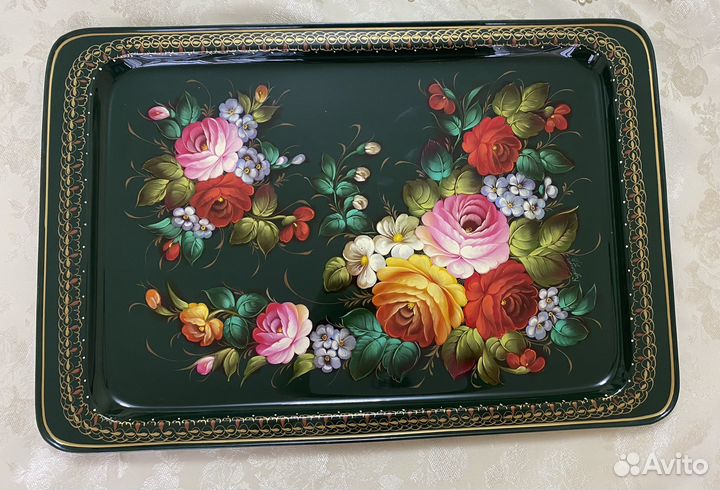 Подносы металлические жостовские