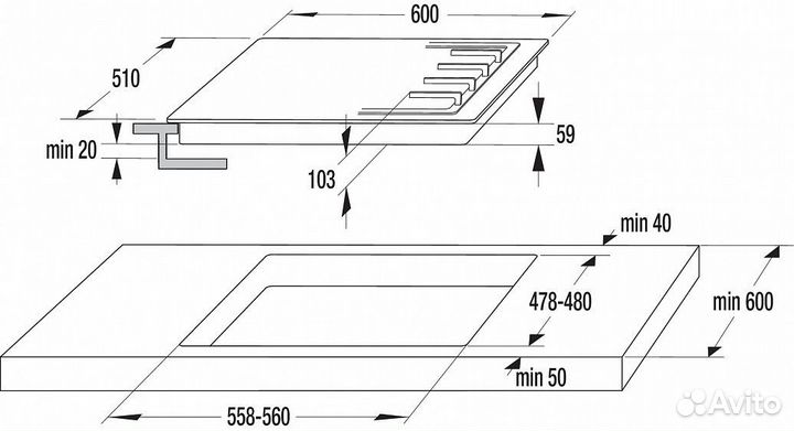 Варочная поверхность gorenje gkt6sy2b