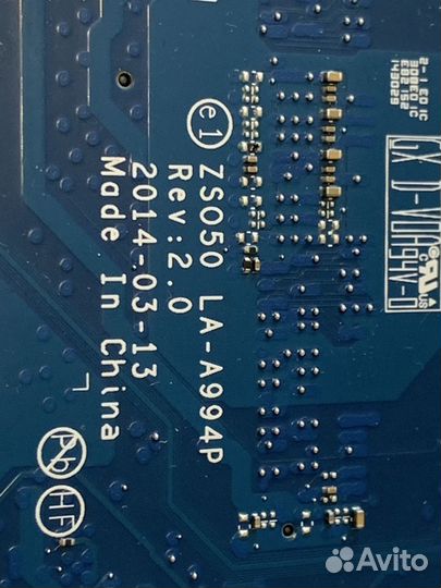 Материнская плата HP LA-A994P под восстановление