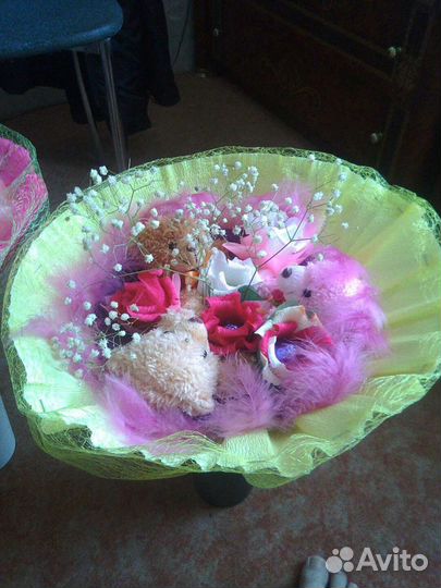 Женские съедобные букеты