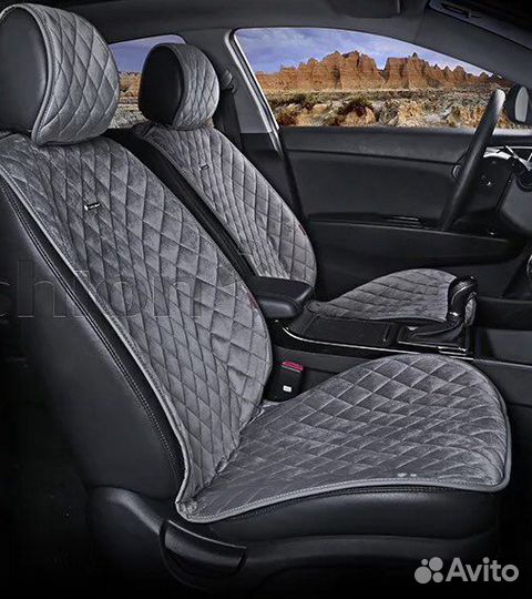 Накидки на сидения велюр новые