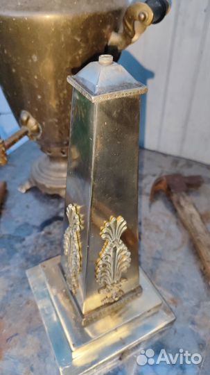 Старинная основа для настольной лампы бронза