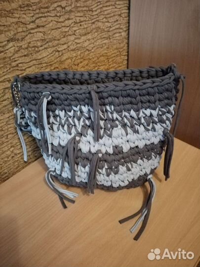 Сумка из трикотажной пряжи