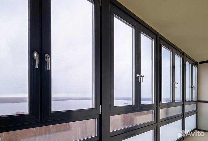 Остекление распашное с обшивкой