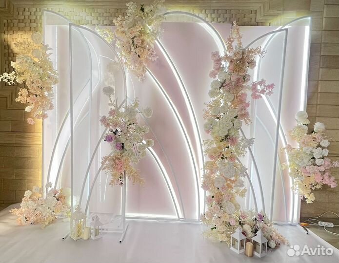 Фотозона, свадебная арка