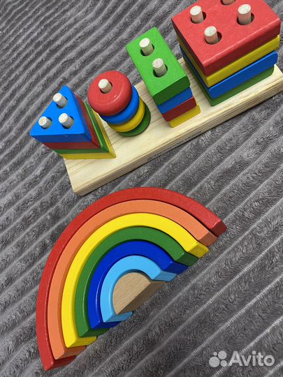 Развивающие деревянные игрушки