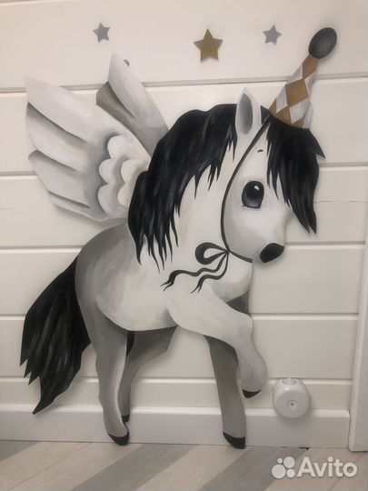 Фигурка из фанеры (фотозона) единорог из фанеры
