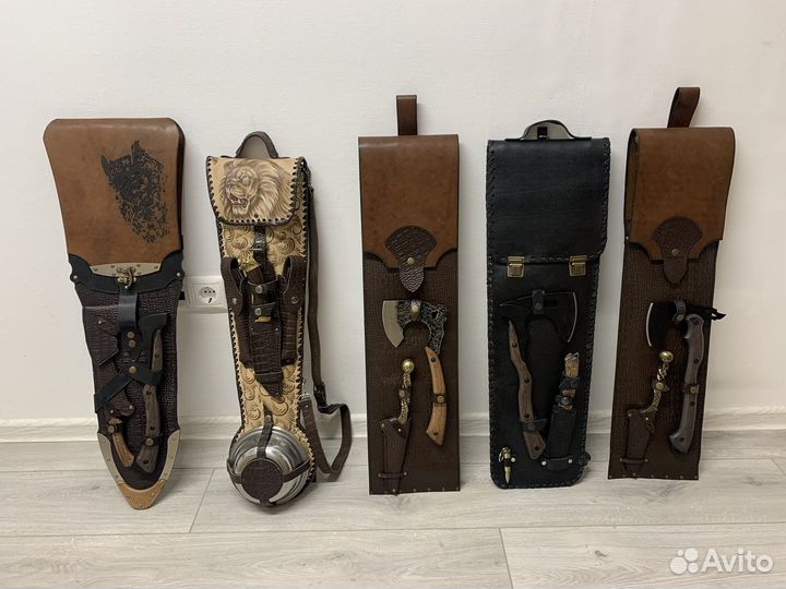 Набор шампуров в комплекте топор +нож