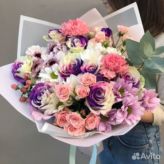 Букет хит с розами 