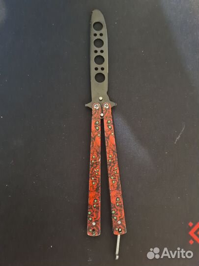 Нож бабочка железный