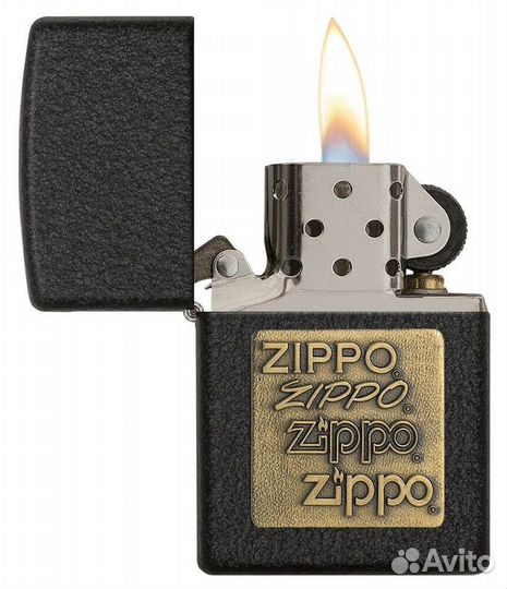 Зажигалка Zippo 362 Black Crackle Оригинал Новая