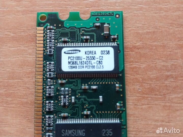 Оперативная память 128 mb ddr Samsung