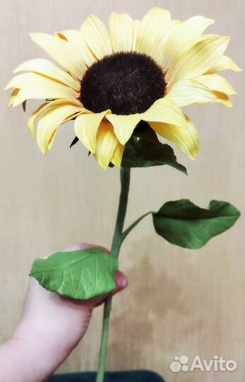 Подсолнухи из фоамирана (7 шт.)