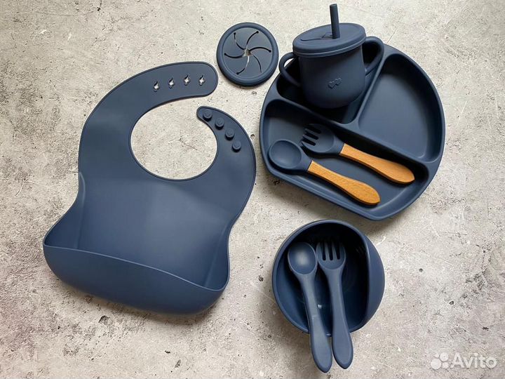 Детская посуда для кормления силиконовая