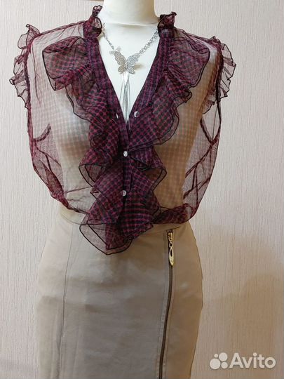 Шифоновая блузка angie 48 размер