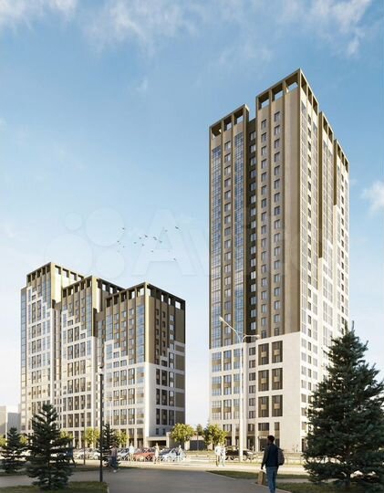 2-к. квартира, 63,7 м², 17/25 эт.