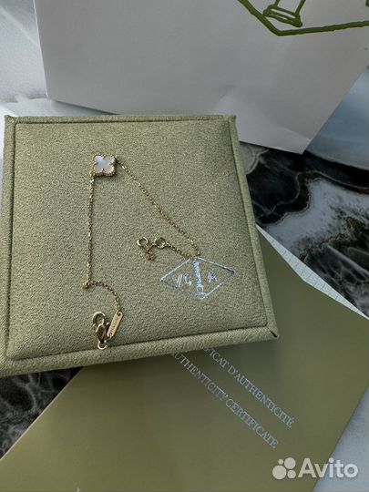 Van cleef браслет с перламутром