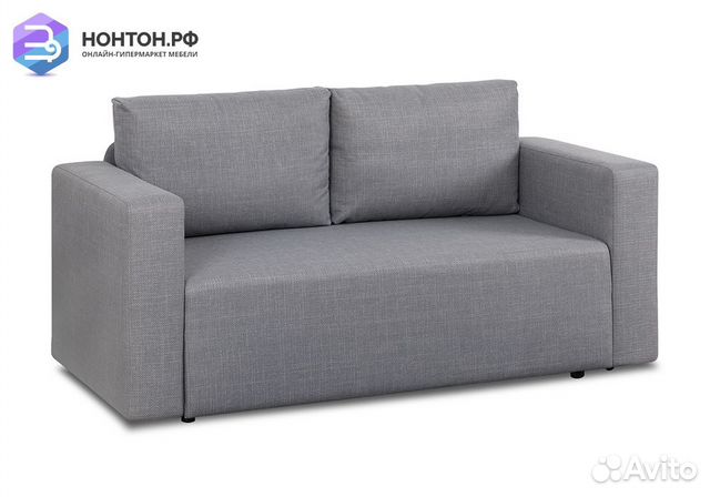 Диван еврокнижка Плей серый