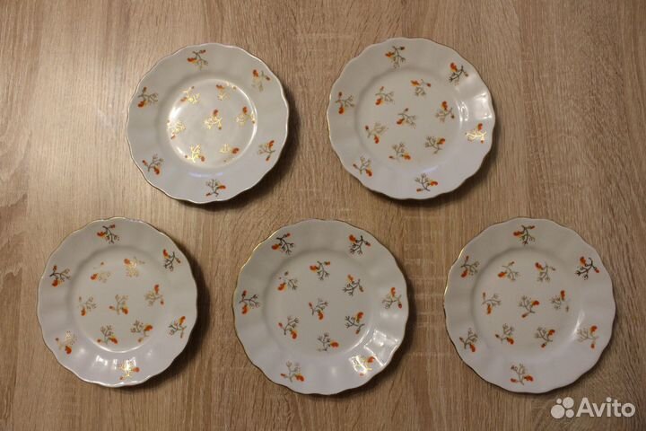 Пирожковые тарелки, блюдца ссср,лфз, Дулево