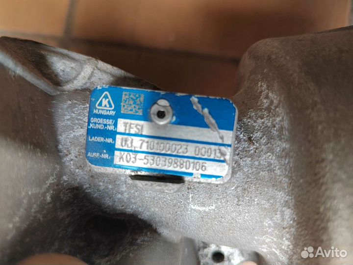 Турбина, картридж к03 2.0 tfsi 200л.с ауди а4б7