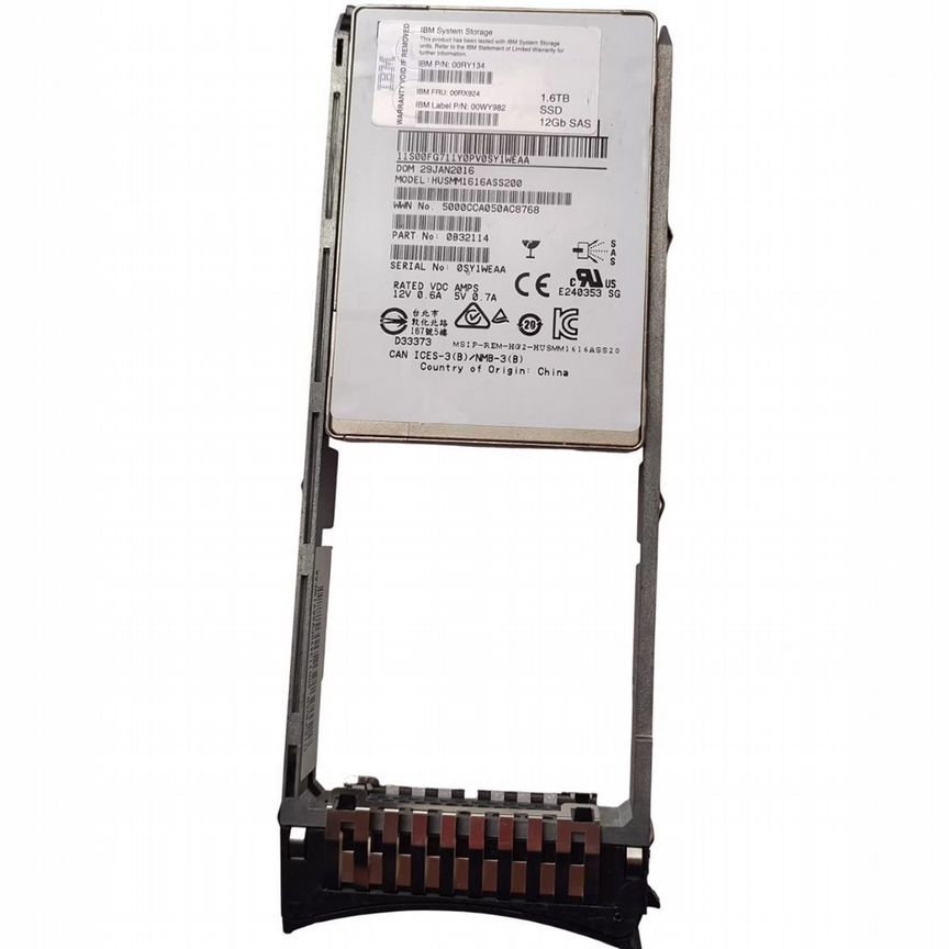 [00RX924] Жесткий Диск Ibm 1,6tb Sas 2,5" Ssd 00rx924