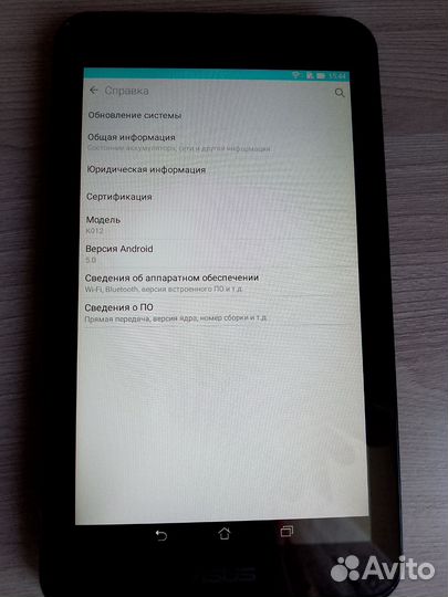 Планшет Asus K012