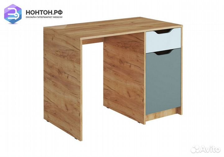 Стол письменный Rich дуб крафт золотой / мята / су