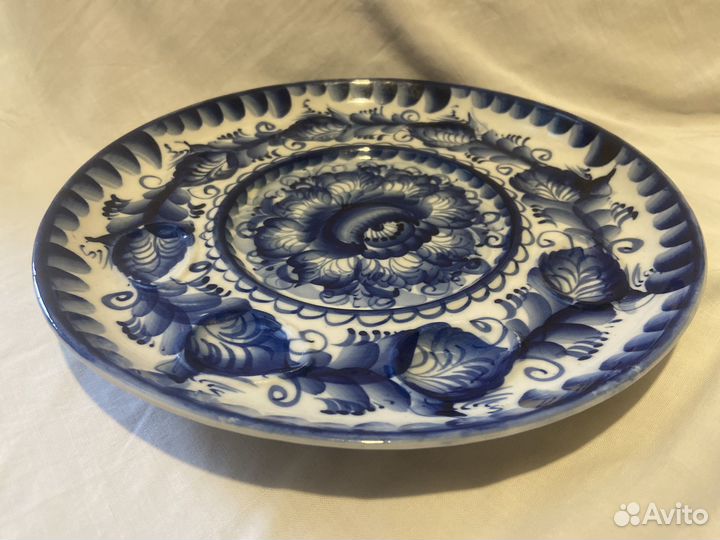 Гжель авторская - блюдо