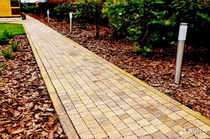 Бордюр Янтарь Листопад Гранит