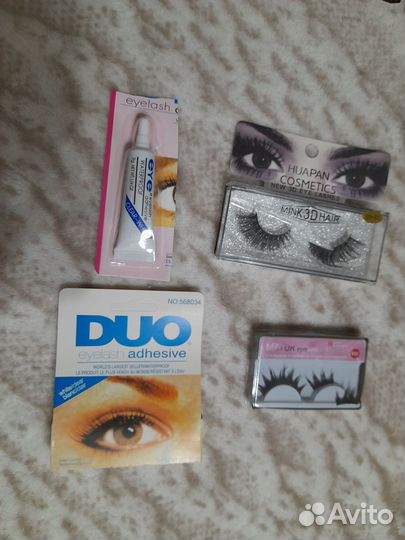 Накладные ресницы с клеем