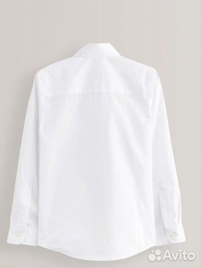 Белая школьная рубашка next